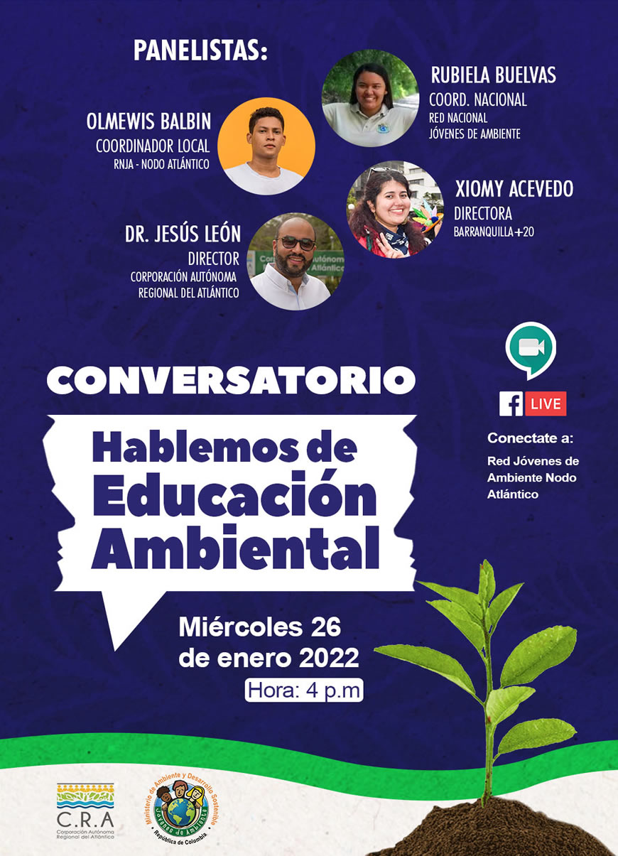 Con maratón virtual de videos, conversatorio y charlas, C.R.A celebra Día de la Educación Ambiental. 