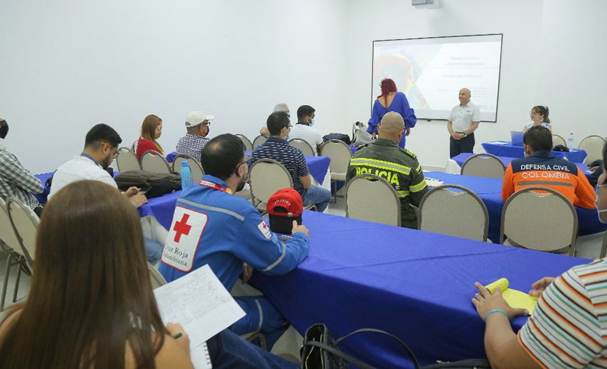 IDEAM capacitó a miembros del Comité de Gestión del Riesgo del Atlántico.