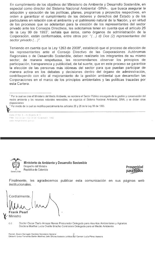 ELECCIÓN DE LOS INTEGRANTES CONSEJO DIRECTIVO – SECTOR PRIVADO