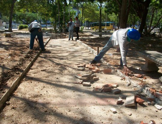 INICIÓ RECUPERACIÓN DEL PARQUE SANTANDER