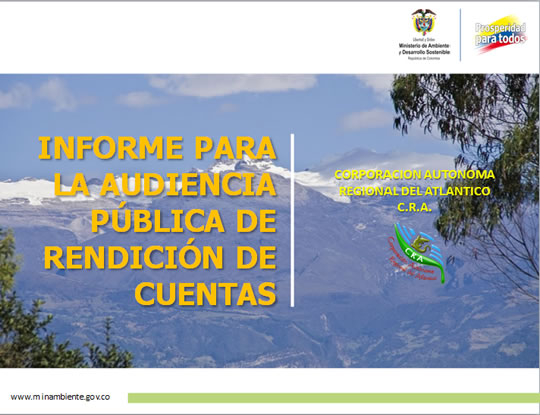 INFORME PARA LA AUDIENCIA PÚBLICA DE RENDICIÓN DE CUENTAS 