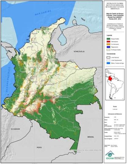 Minambiente e IDEAM consolidan sistema de monitoreo de bosque y carbono<br />Nueva tasa oficial de deforestación: Colombia reduce su deforestación a 147. 946 hectáreas anuales - Corporación Autónoma Regional del Atlántico | C.R.A - Nueva tasa oficial de deforestación: Colombia reduce su deforestación a 147. 946 hectáreas anuales" title="Minambiente e IDEAM consolidan sistema de monitoreo de bosque y carbonoNueva tasa oficial de deforestación: Colombia reduce su deforestación a 147. 946 hectáreas anuales" longdesc="CRA" />