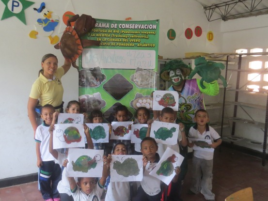 NIÑOS DE PONEDERA SE BENEFICIAN DEL PROGRAMA DE CONSERVACIÓN DE LA HICOTEA Y TORTUGA DE RÍO