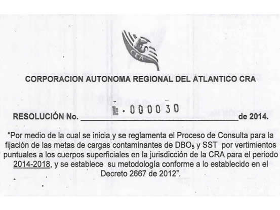 RESOLUCIÓN No. 000030