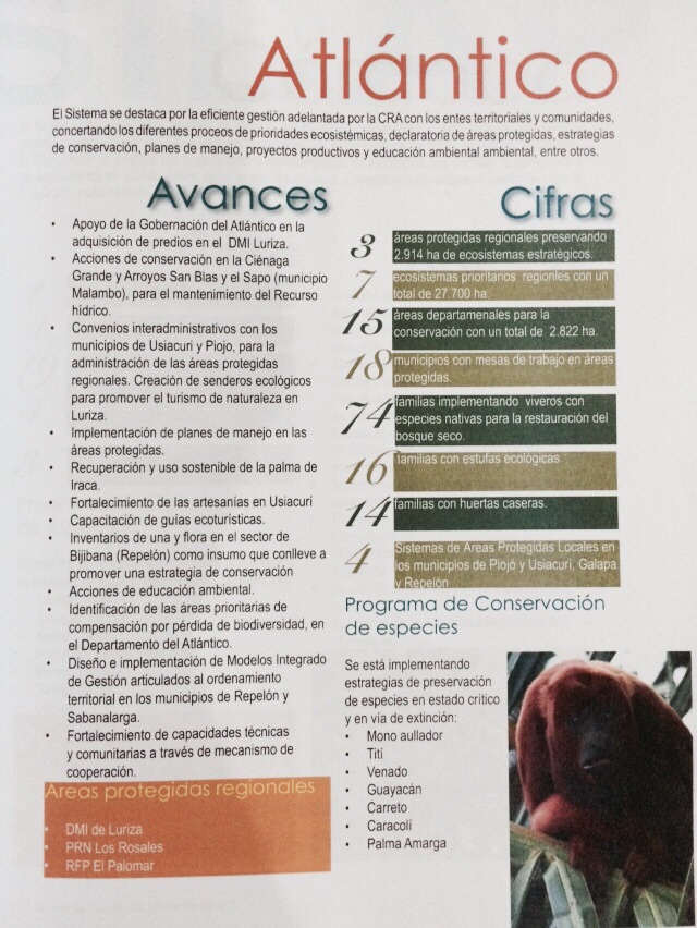 EN VIII REUNIÓN DE SIRAP CARIBE, CRA MOSTRÓ AVANCES EN ÁREAS PROTEGIDAS