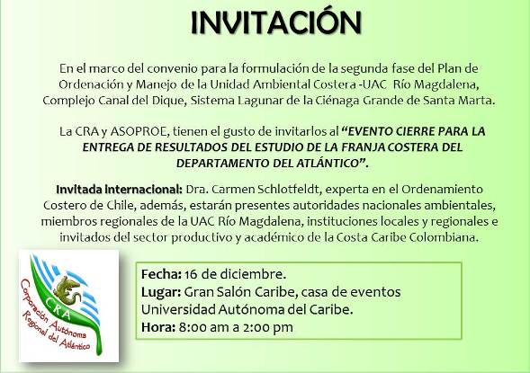 INVITACIÓN DE LA CRA‏