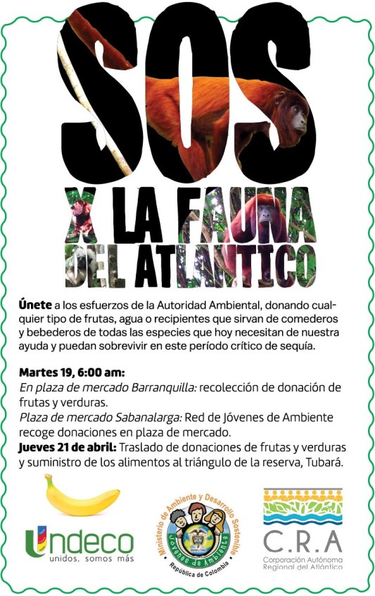 CRA Y UNDECO SE UNEN POR LA FAUNA DEL ATLÁNTICO CRA Y UNDECO SE UNEN POR LA FAUNA DEL ATLÁNTICO