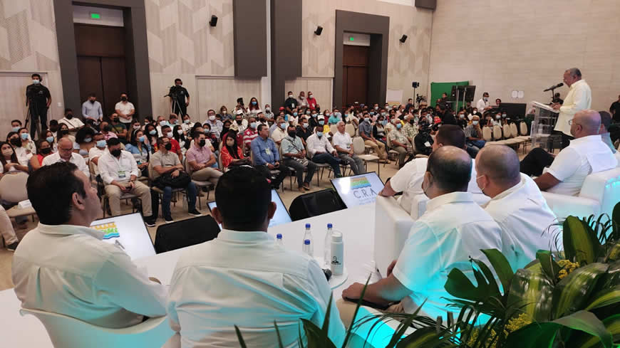 C.R.A rindió cuentas de su gestión, vigencia 2021. - Corporación Autónoma Regional del Atlántico | C.R.A - Durante la audiencia pública de rendición de cuentas, realizada este 27 de abril, el director de la Corporación Autónoma Regional del Atlántico C.R.A, Jesús León Insignares, presentó el informe de su gestión durante la vigencia 2021, reportando un avance físico del 78,9% con relación al Plan de Acción Institucional PAI 2020-2023 “Atlántico Sostenible y Resiliente”, cuya estructura incluye 27 programas, 60 proyectos y 186 acciones estratégicas, con un alto impacto ambiental en los municipios de su jurisdicción.