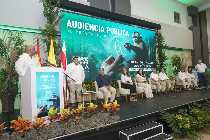 C.R.A presentó Plan de Acción Institucional 2024 – 2027 “Por un ambiente sin fronteras” - Corporación Autónoma Regional del Atlántico | C.R.A - Durante la audiencia pública de presentación del Plan de Acción Institucional 2024-2027, el director de la Corporación Autónoma Regional del Atlántico C.R.A., Jesús León Insignares, acompañado de su equipo técnico, socializó lo que será su gestión durante los próximos cuatro años, contempladas en el Plan de Acción Institucional PAI 2024-2027 “Por un ambiente sin fronteras”, que incluye 24 programas, 57 proyectos y 144 acciones estratégicas, con un alto impacto ambiental en los municipios de su jurisdicción.